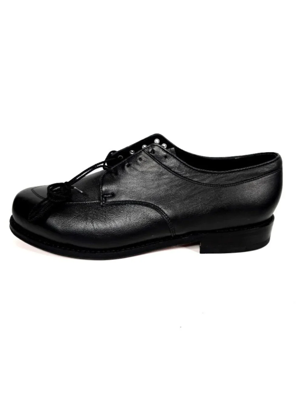 New P.W. Minor Black Leather Made In U.S.A Oxford Style Shoes Men's Size 13